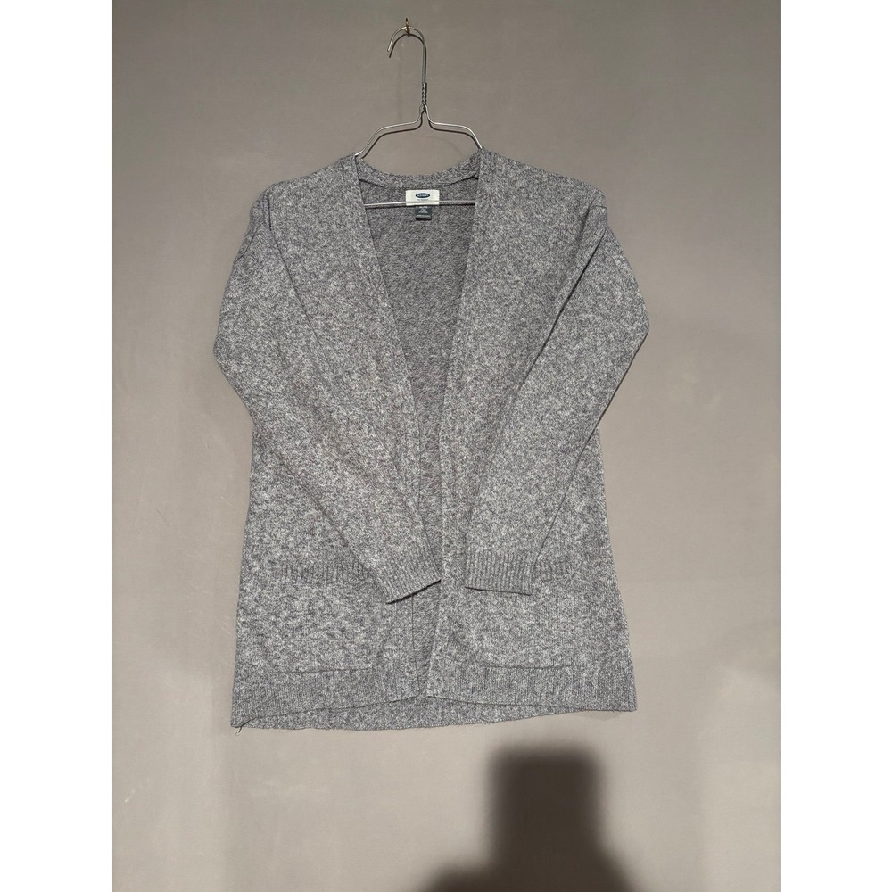 Old Navy Women's Gray Open-Front Knit Cardigan Sweater